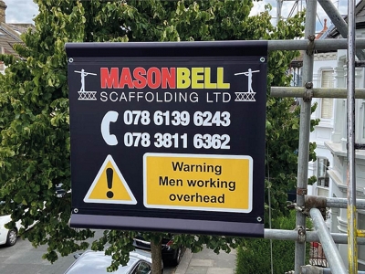 Scaffold Banners 1m x 1m