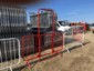 Red And White Pedestrian Barriers