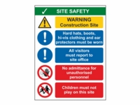 Site Safety Sign SS02 - 300mm x 400mm