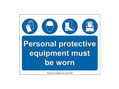 PPE Site Safety Sign