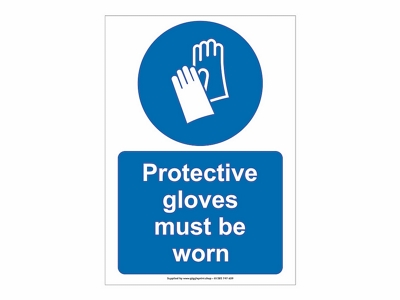 Gloves Must Be Worn Signs