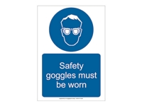 Safety Goggles Must Be Worn Sign