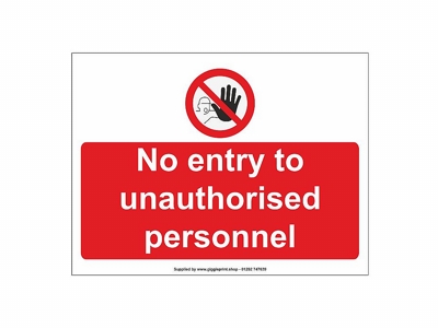 No Entry Sign