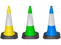 75cm Coloured Traffic Cones