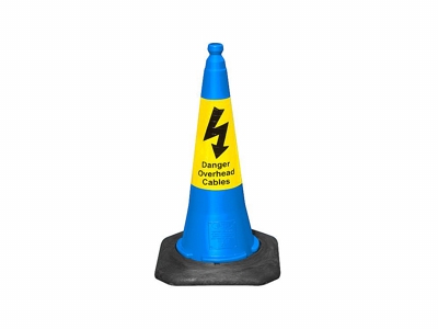 Danger Overhead Cables Cones